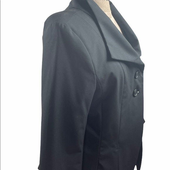 Isaac Mizrahi Cropped Sleeve Pleated Suit Jacket - Picture 6 of 11